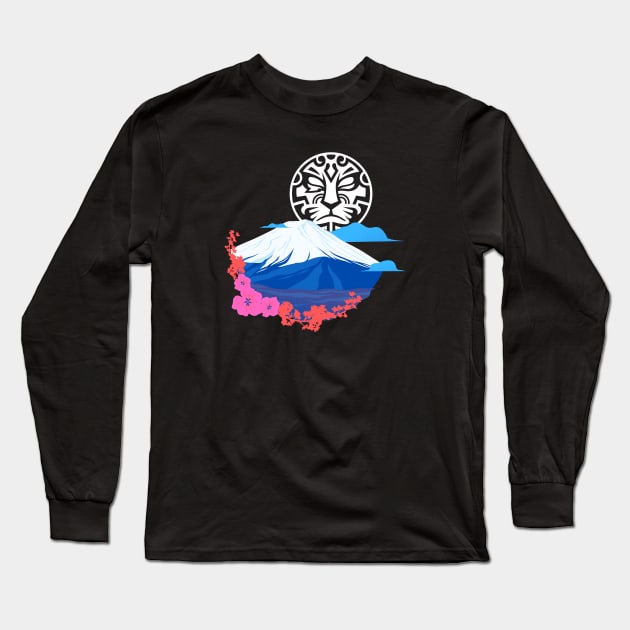 Jinrai: Mt Fuji Long Sleeve T-Shirt by Mister Jinrai